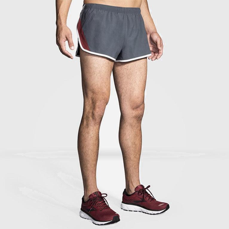 Brooks Go-To 2 Split Hombre Pantalones Cortos - Grises (2710PXYBQ)